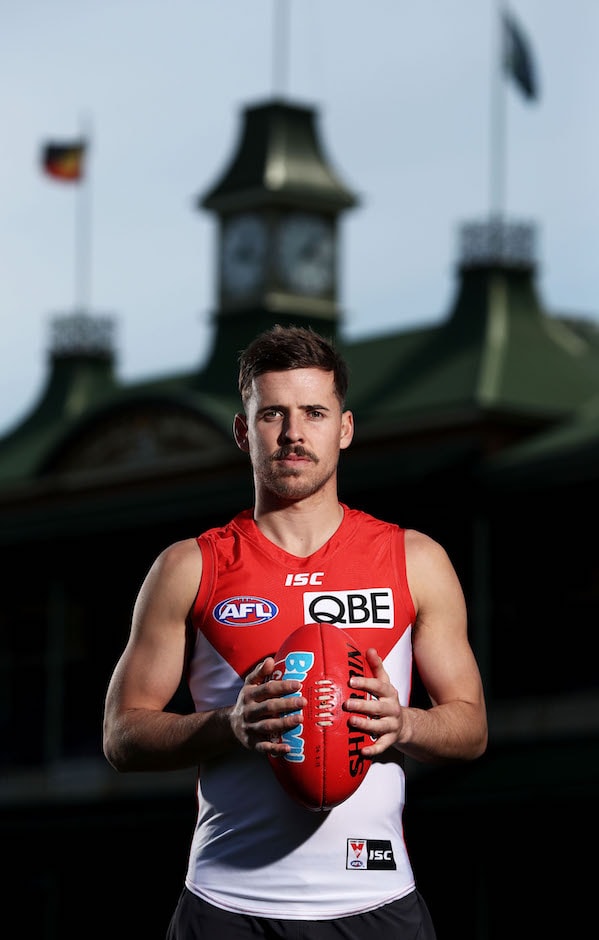AFL 2018 Media - Sydney Swans Media Opportunity 300818 SYDNEY, AUSTRALIA - AUGUST 30: Jake Lloyd poses during a Sydney Swans AFL media opportunity at the Sydney Cricket Ground on August 30, 2018 in Sydney, Australia. (Photo by Matt King/Getty Images/AFL Media)